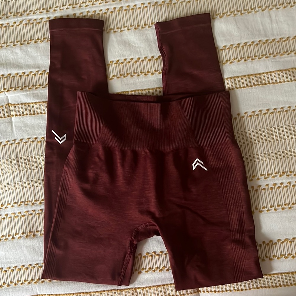 Maroon oner active seamless leggings